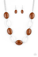 Beachside boardwalk -brown