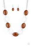 Beachside boardwalk -brown
