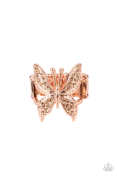 Blinged out butterly -copper