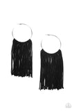 Flauntable fringe -black