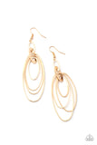 Oval the moon -gold