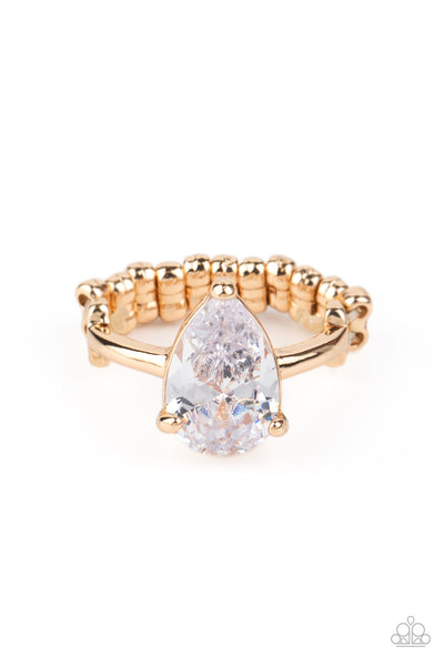 Vintage engagement -gold